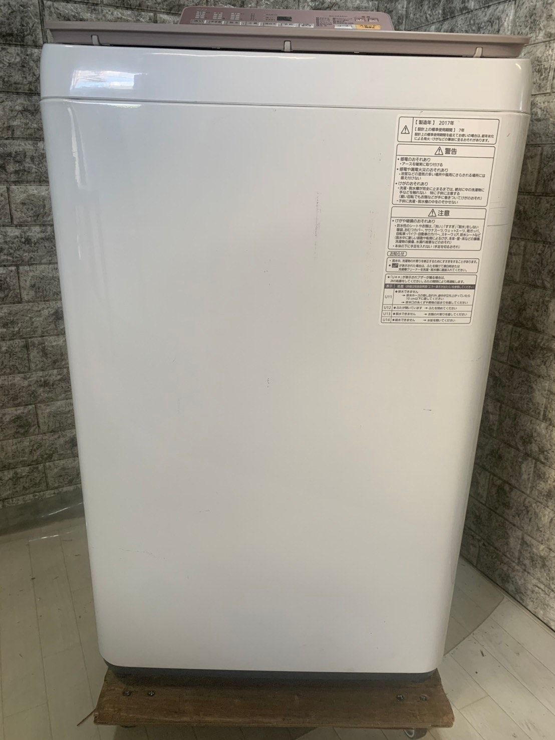 大阪送料無料☆3か月保障付☆洗濯機☆2017☆パナソニック☆7kg☆NA 