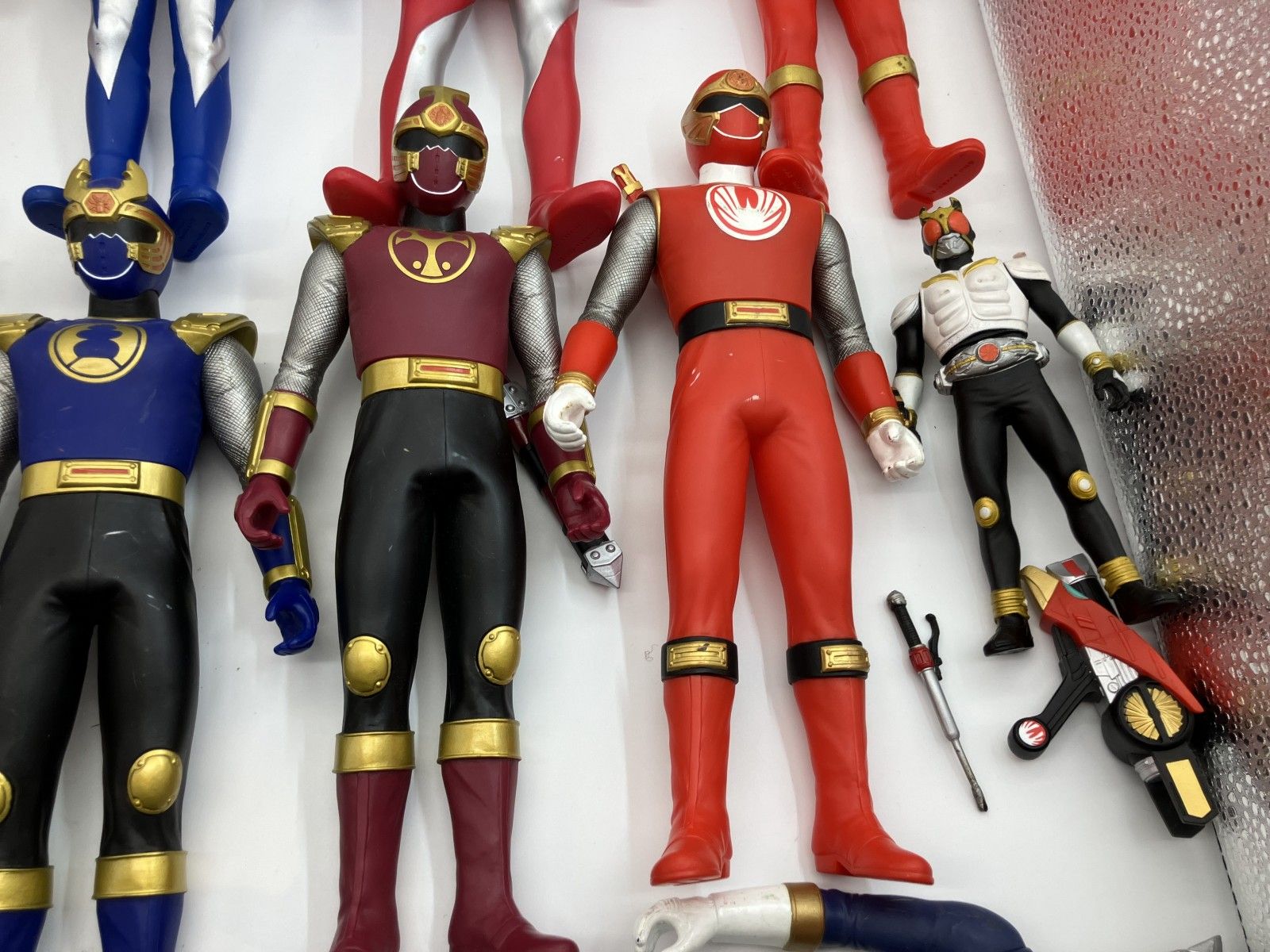 ソフビ、 レンジャー・仮<!-利用不可文字-!>ライダー フィギュアセット 
