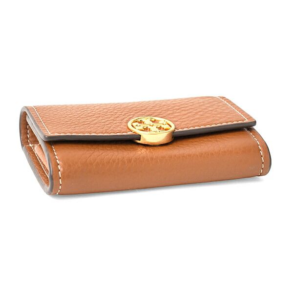 新品 トリーバーチ TORY BURCH 2つ折り財布 ミラー ライトアンバー