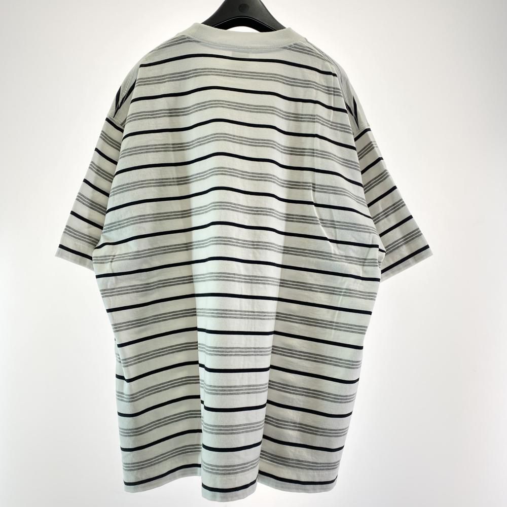 plllllleeeasse ボーダTee サイズXL 24PLS-C004 ホワイト×ブラック プリーズ 17