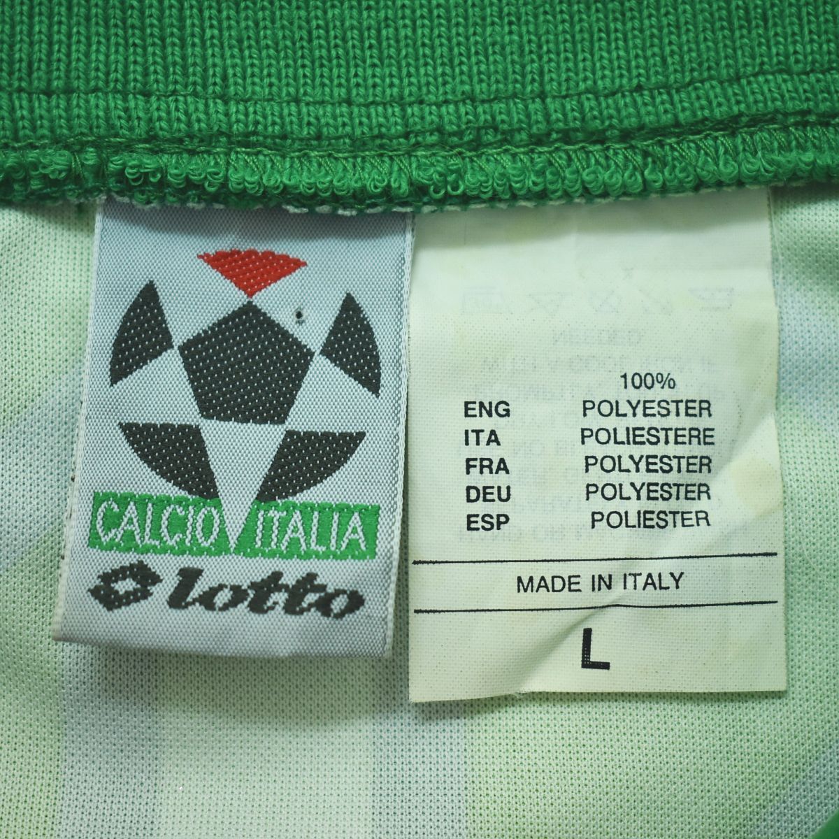 USA製 ビンテージ ロット lotto サッカー ゲームシャツ Tシャツ 希少】 イタリア製 90s ヴィンテージ ロット Lotto モロッコ代表