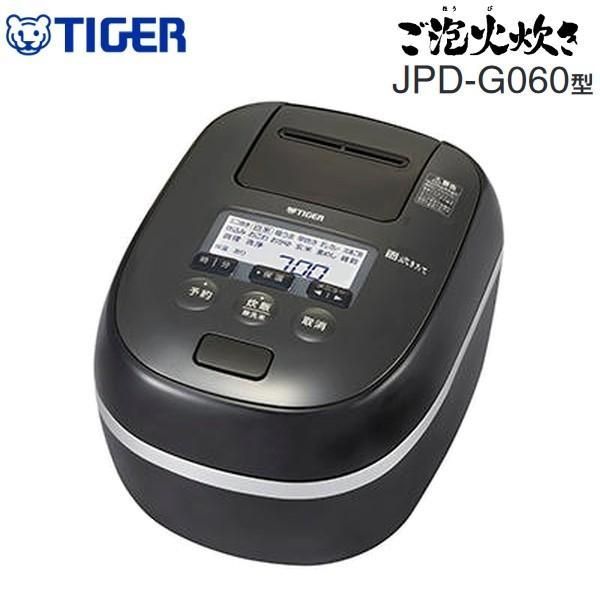 JPD G 060 KP 炊飯器 3 5合 タイガー 圧力IH 炊きたて 炊飯ジャー ご泡火炊き TIGER ピュアブラック 3合