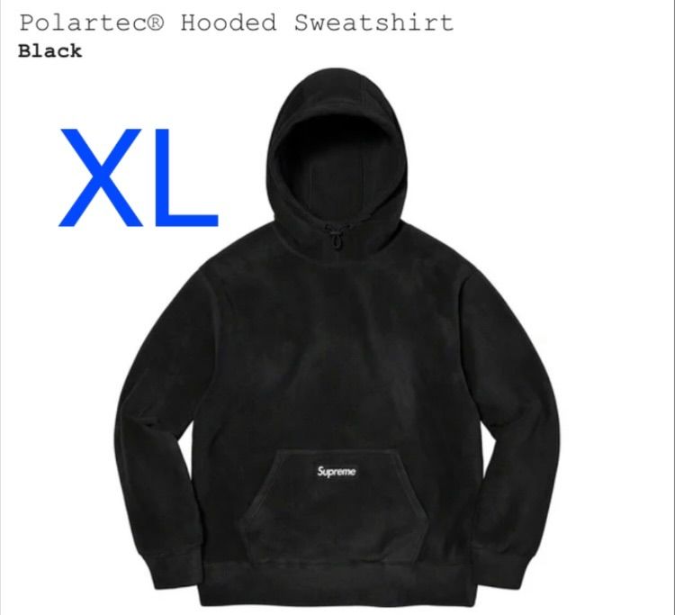 XL Supreme Polartec Hooded Sweatshirt 黒
