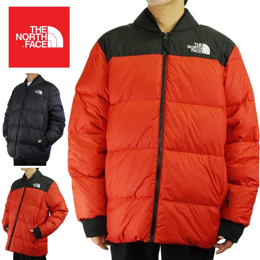 THE NORTH FACE ダウンジャケット メンズM 赤・黒