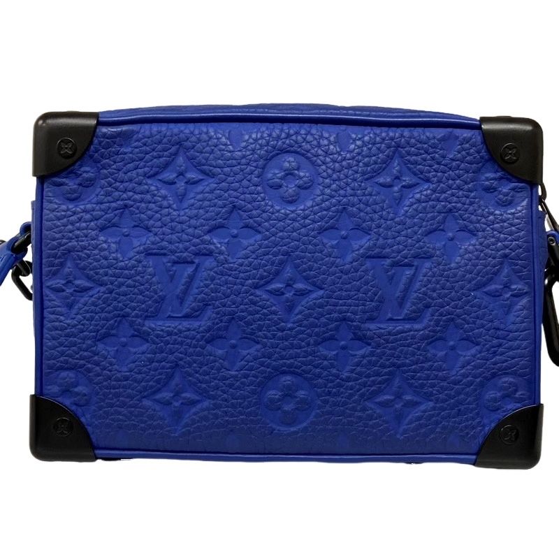 LOUIS VUITTON ルイヴィトン トリヨン ミニ･ソフトトランク M82558 ブルー ショルダーバッグ メンズ 12505K114