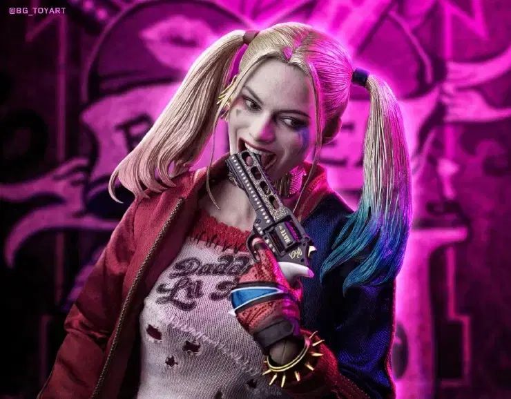 開梱 ホットトイズ スーサイド スクワッド ハーレクイン 1 6 フィギュア