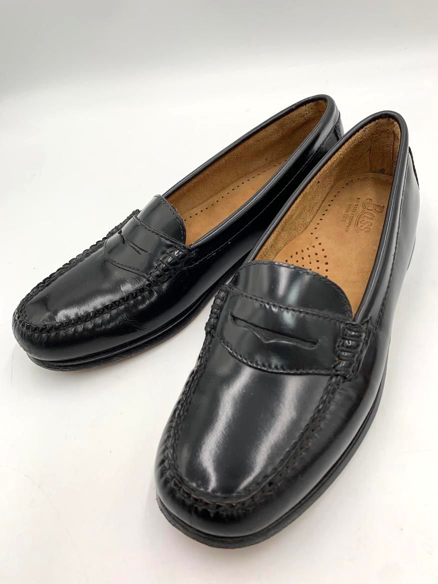 G.H.BASS ジーエイチバス コイン ローファー シューズ size8|黒 ◎レディース