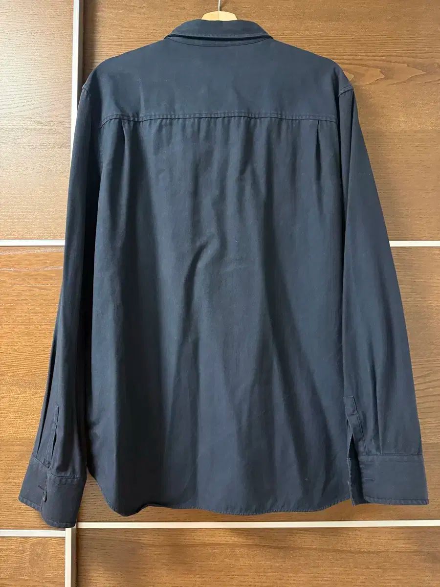 COS COS コス ネイビー ダブル ポケット シャツ XL 105 ー 110