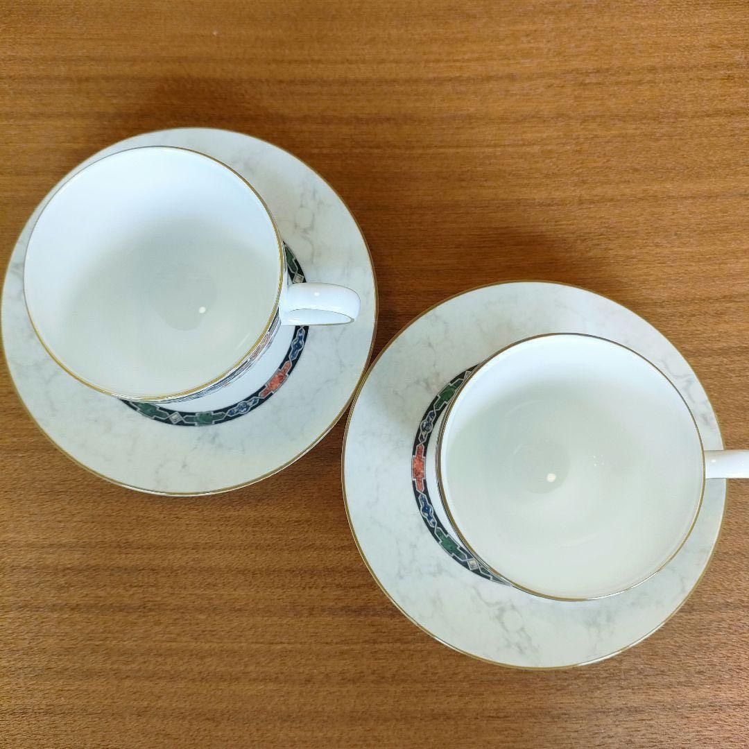 希少品☆ ウェッジウッド ハーレクイン カップ＆ソーサー 2客セット 
