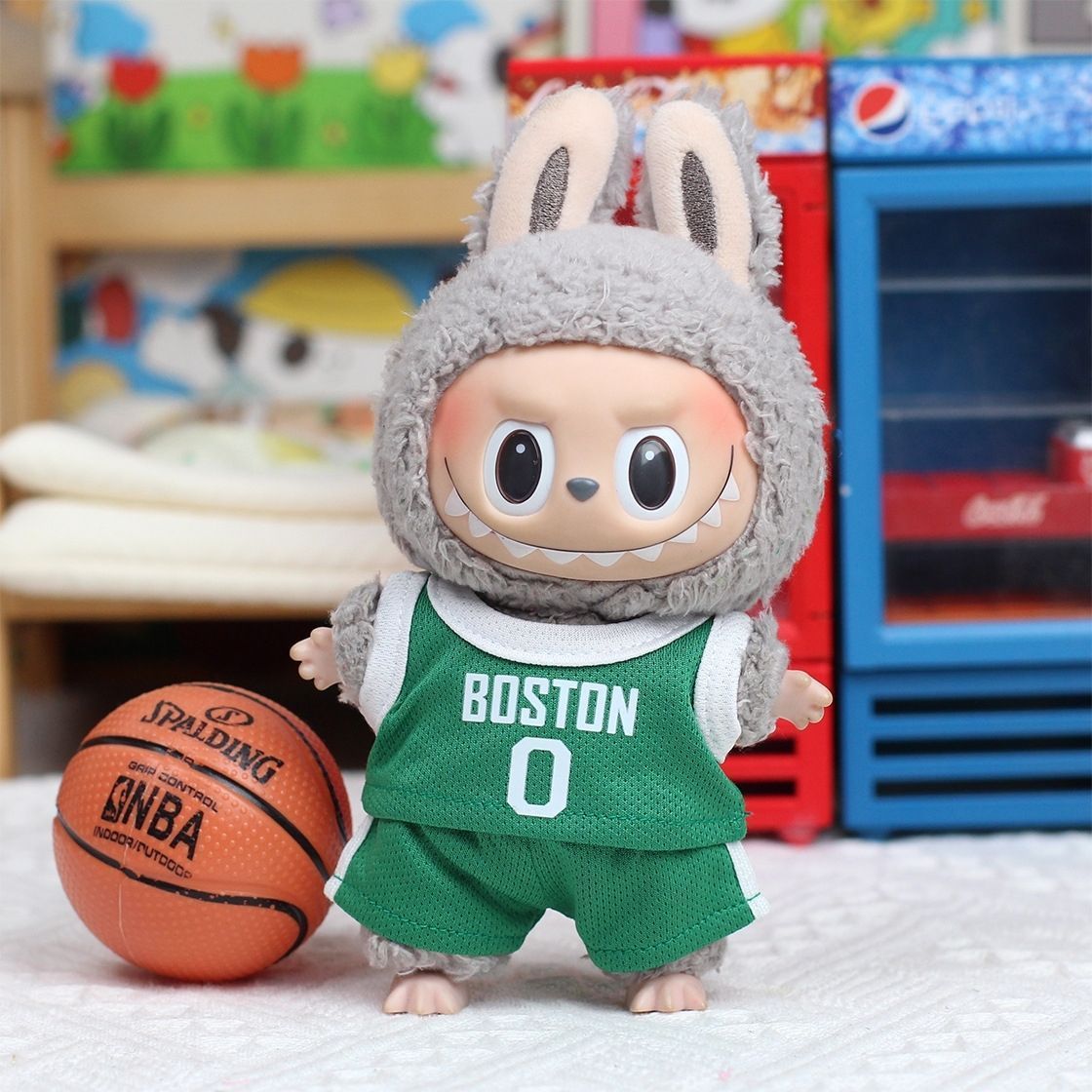 新品 ぬいぐるみ服 labubu仮装 スポーツウェアセット 2点セット