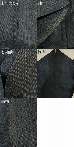 平和屋着物＊夏物 本場大島紬 夏大島 草葉間道 正絹 逸品 AABC1831jd