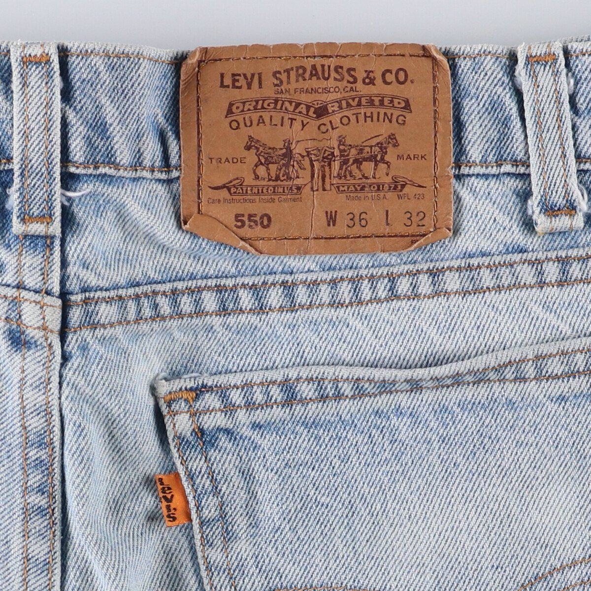 テーパードデニムパンツ メンズw36相当