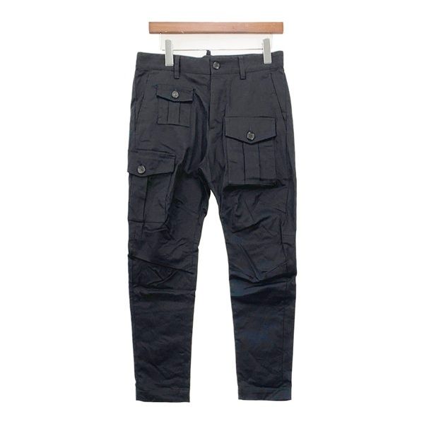 DSQUARED2 ディースクエアード メンズSEXY CARGO PANT DSQUARED2】SEXY CARGO PANTS カーゴパンツ カーキ SS24 (D