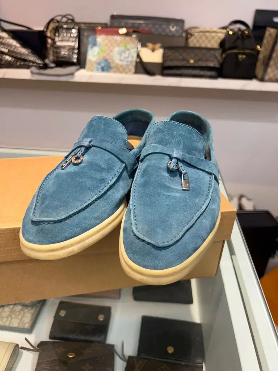 ロロピアーナ サマー・チャーム・ウォーク・モカシン 限定色 ティール