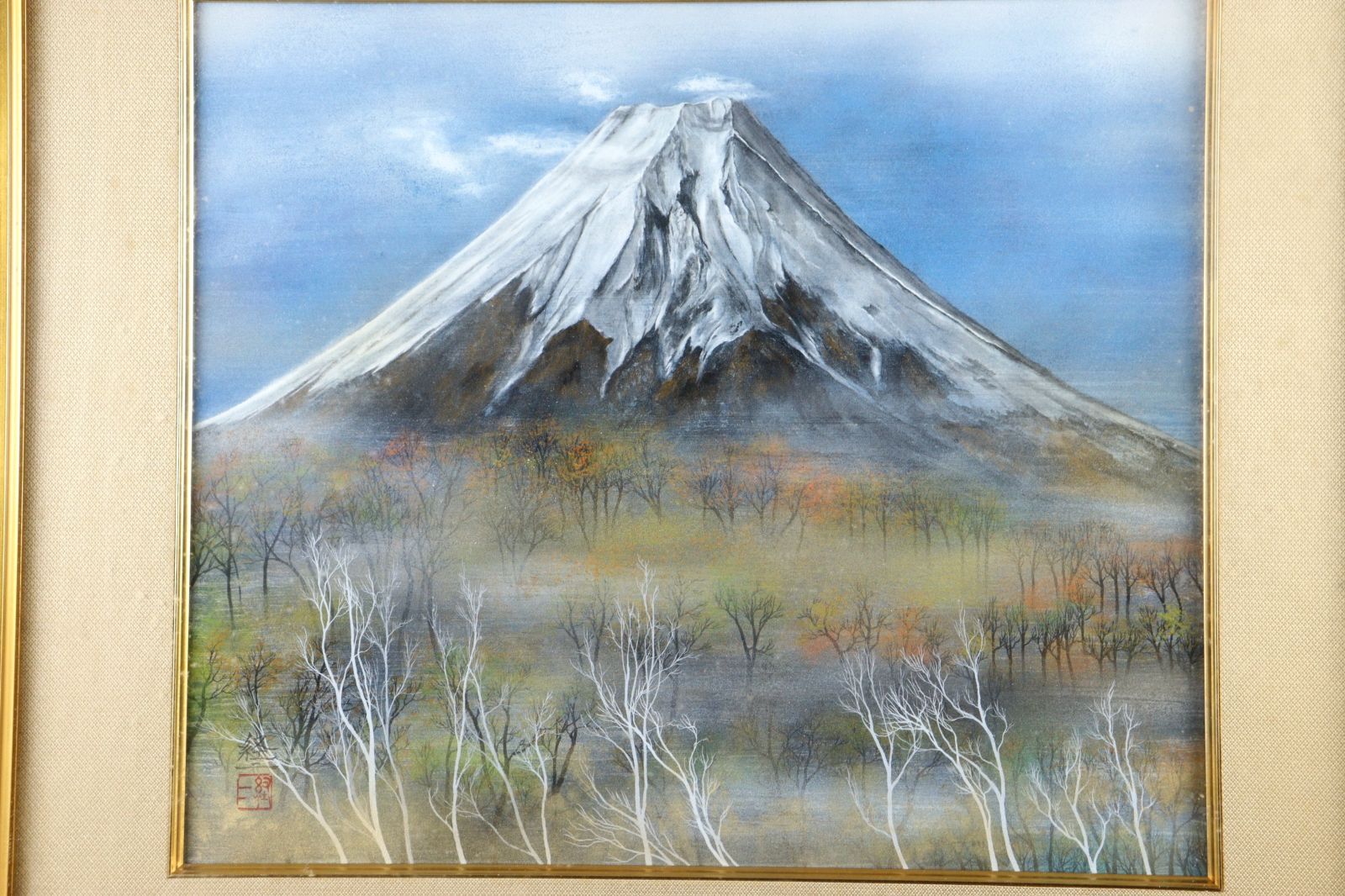 東山魁夷　白馬幻想　絵画　印刷　額縁付き　日本画　名画 東山魁夷 白馬幻想 絵画 印刷 額縁付き 日本画 名画 （東山魁夷