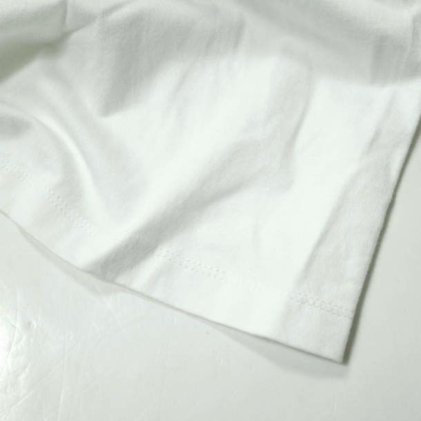 Graphpaper グラフペーパー 日本製 L/S CREW NECK DRESS ロングスリーブTシャツワンピース 00 ホワイト 長袖 ロング トップス【Graphpaper】