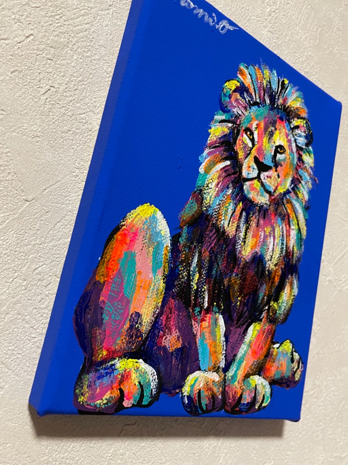 キャンバスプリントアートライオン 絵画 額付き インテリア