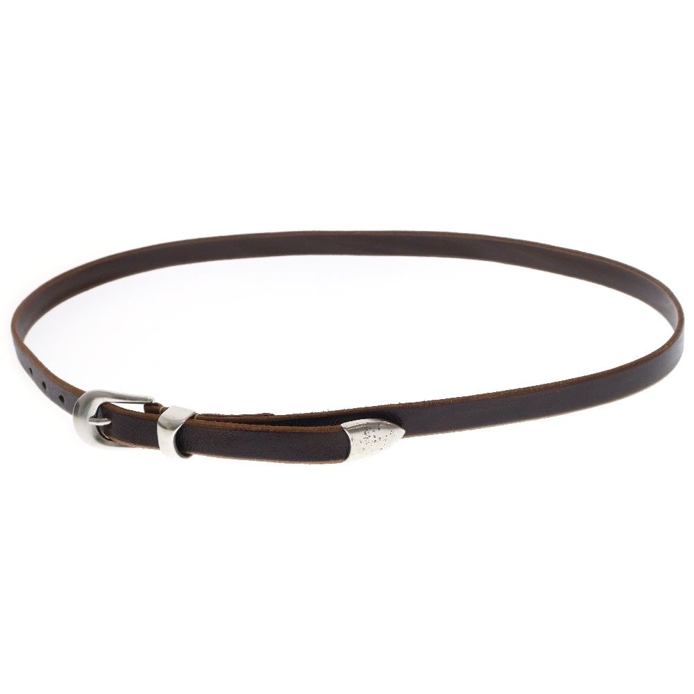 OUR LEGACY (アワーレガシー) 2 CM BELT レザー ナローベルト ブラウン 