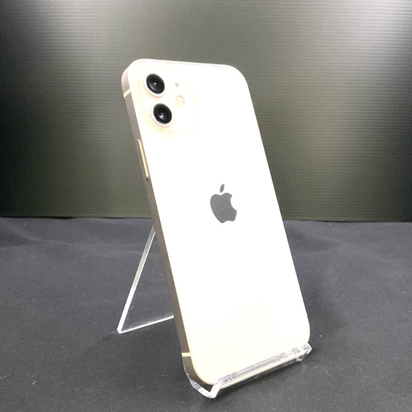 【全額返金保証】【最速発送】Apple iPhone 12 64GB ホワイト Softbank SIMフリー 美品 動作確認済 84% 白ロム