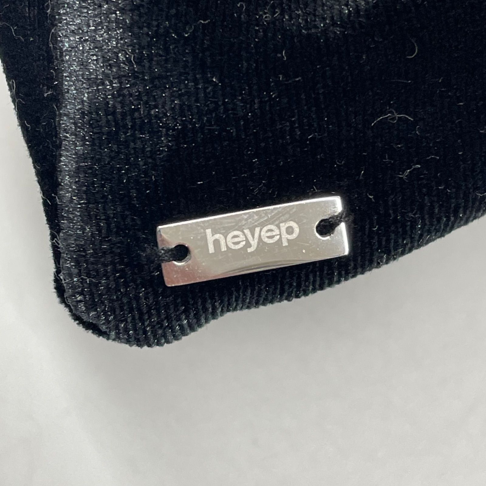 保存袋付き heyep ヘイップ Velor Square Large Scrunchie ベロア