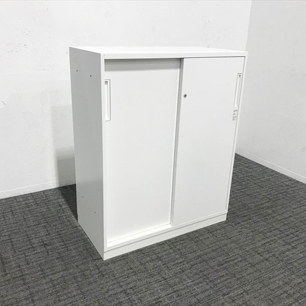片開き書庫 エディア シングルベース付 ホワイト コクヨ エディア シングルベース W900×D450×H60 ホワイト 通販