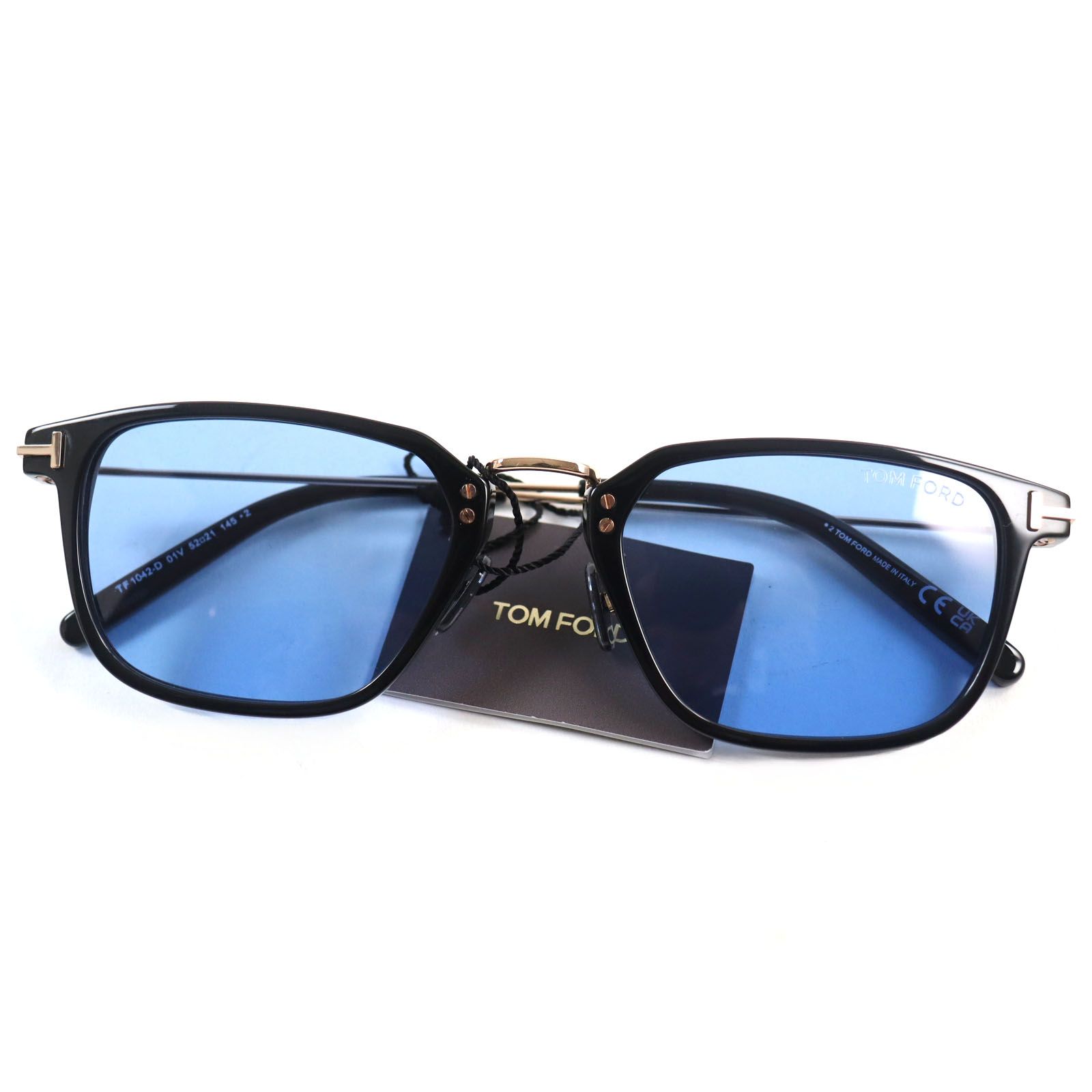未使用品○TOM FORD トムフォード TF 1042-D 01V T字アイコン ロゴ金具 