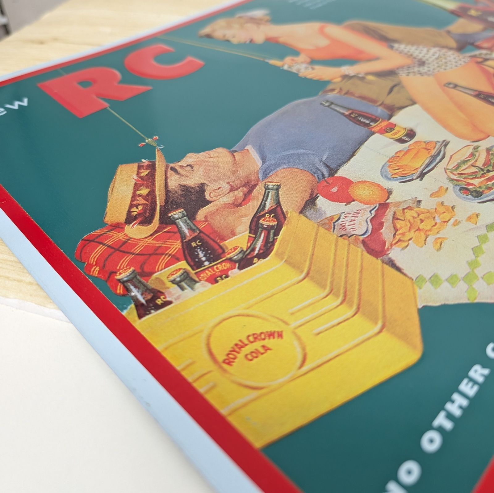 アメリカンブリキ看板 RCコーラ ピクニック アメリカ雑貨 サインプレート