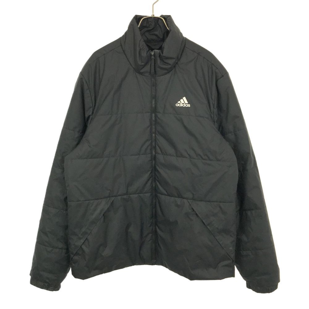 アディダス 長袖 中綿 スポーツジャケット XL ブラック adidas メンズ 古着 【240215】
