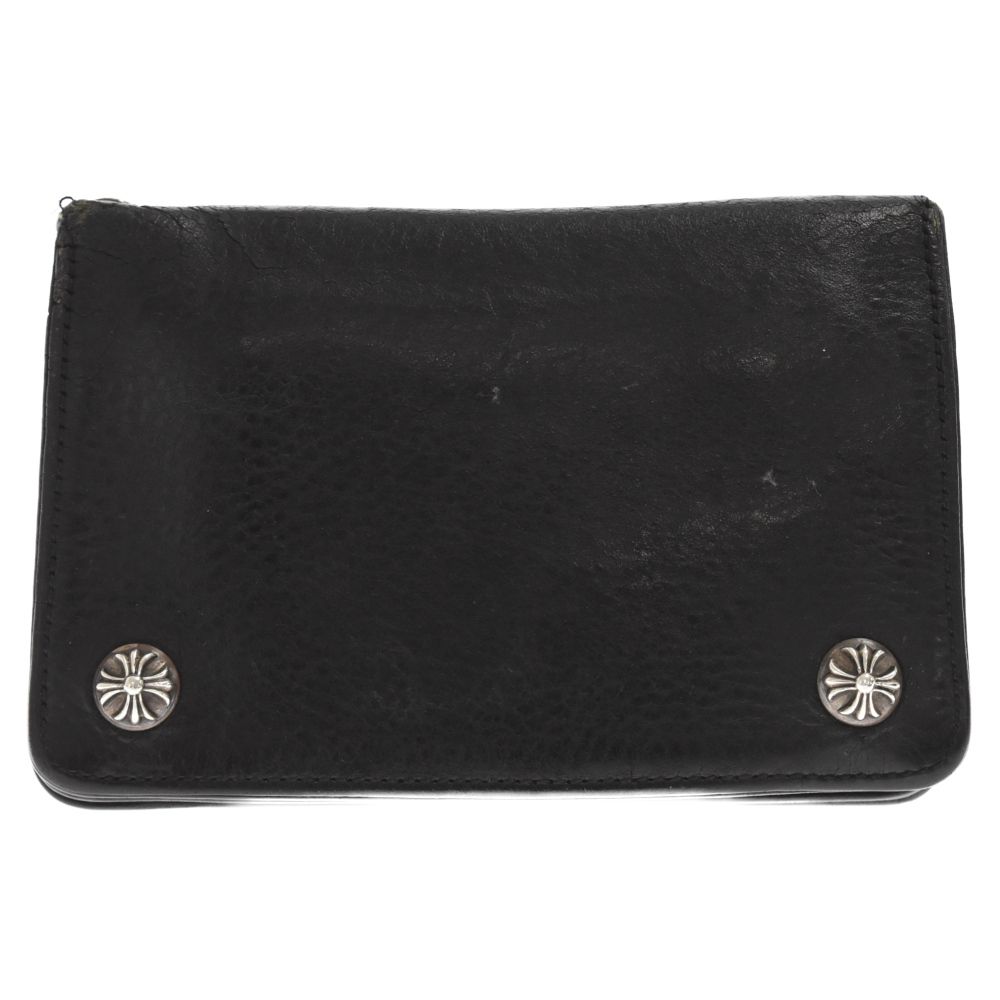 CHROME HEARTS (クロムハーツ) 2ZIP/2ジップ クロスボールボタンレザー