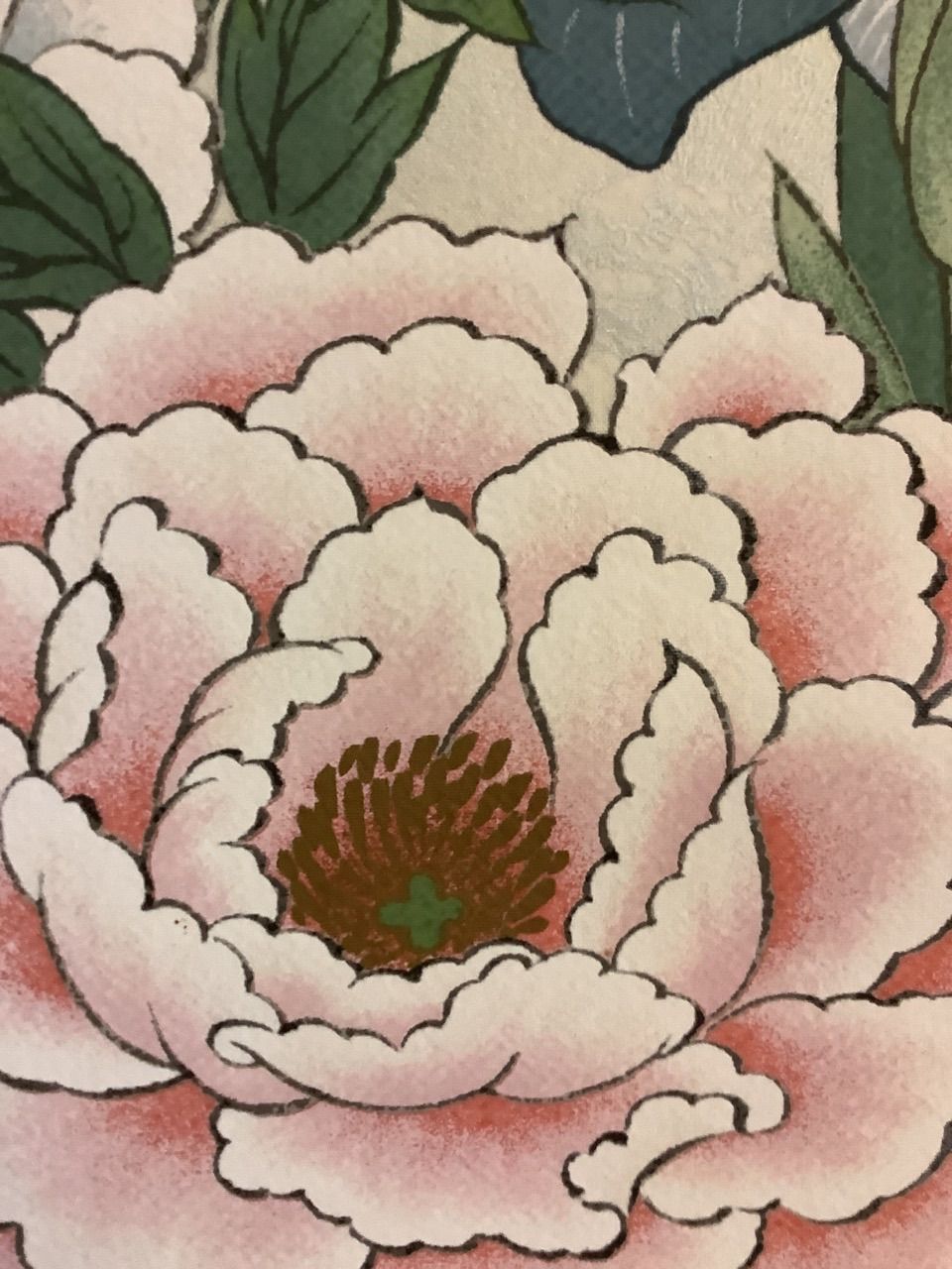 掛軸M007[高見蘭石 四季草花図]絹本 木箱付 日本画 花鳥画