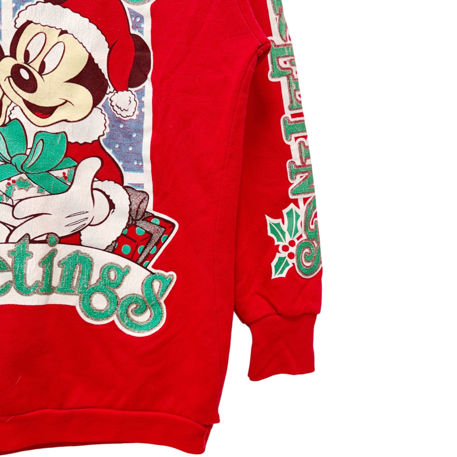 90s USA製 Disney ディズニー スウェット Sサイズ ミッキー ミニー 