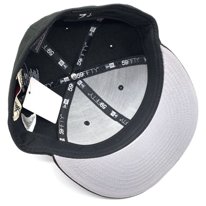 Stussy ベースボールキャップ ブラック/ベージュ STUSSY ステューシー LA NEW ERA CAP ニューエラ 59FIFTY ベース