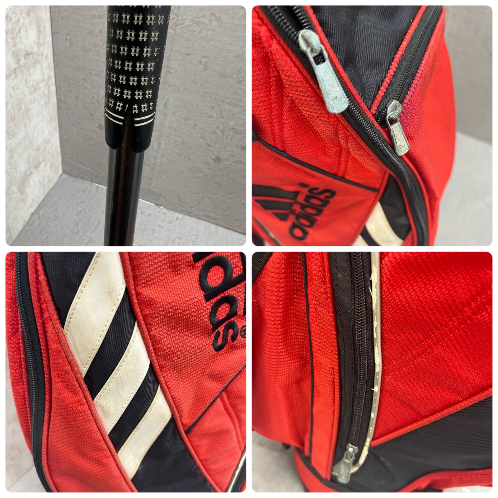 PRGR - PRGR　プロギア　adidas　アディダス　メンズゴルフ13本セット　カーボン　右利き用　キャディバッグ　初心者おすすめ　入門用 PRGR プロギア adidas アディダス メンズゴルフ13本セット