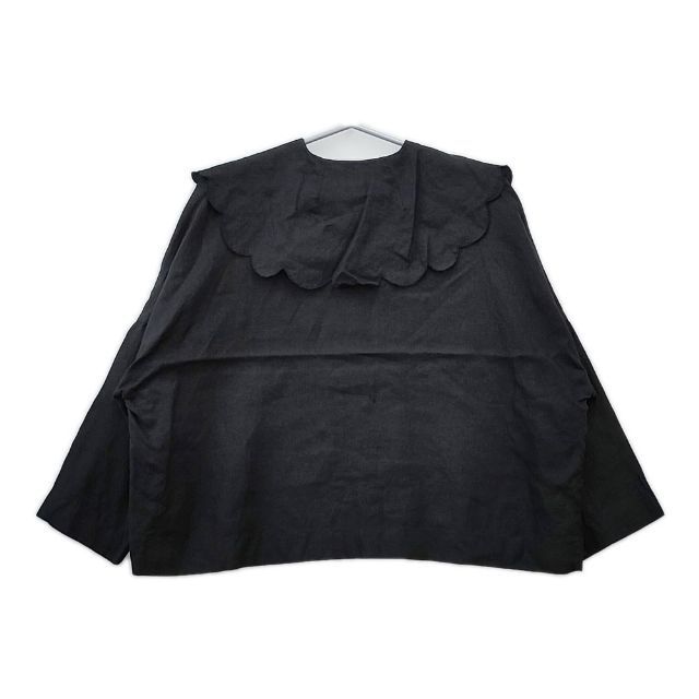 TOWAVASE Bon Voyage blouse ブラック TOWAVASE Bon Voyage blouse 22-0026A リネン プルオーバー