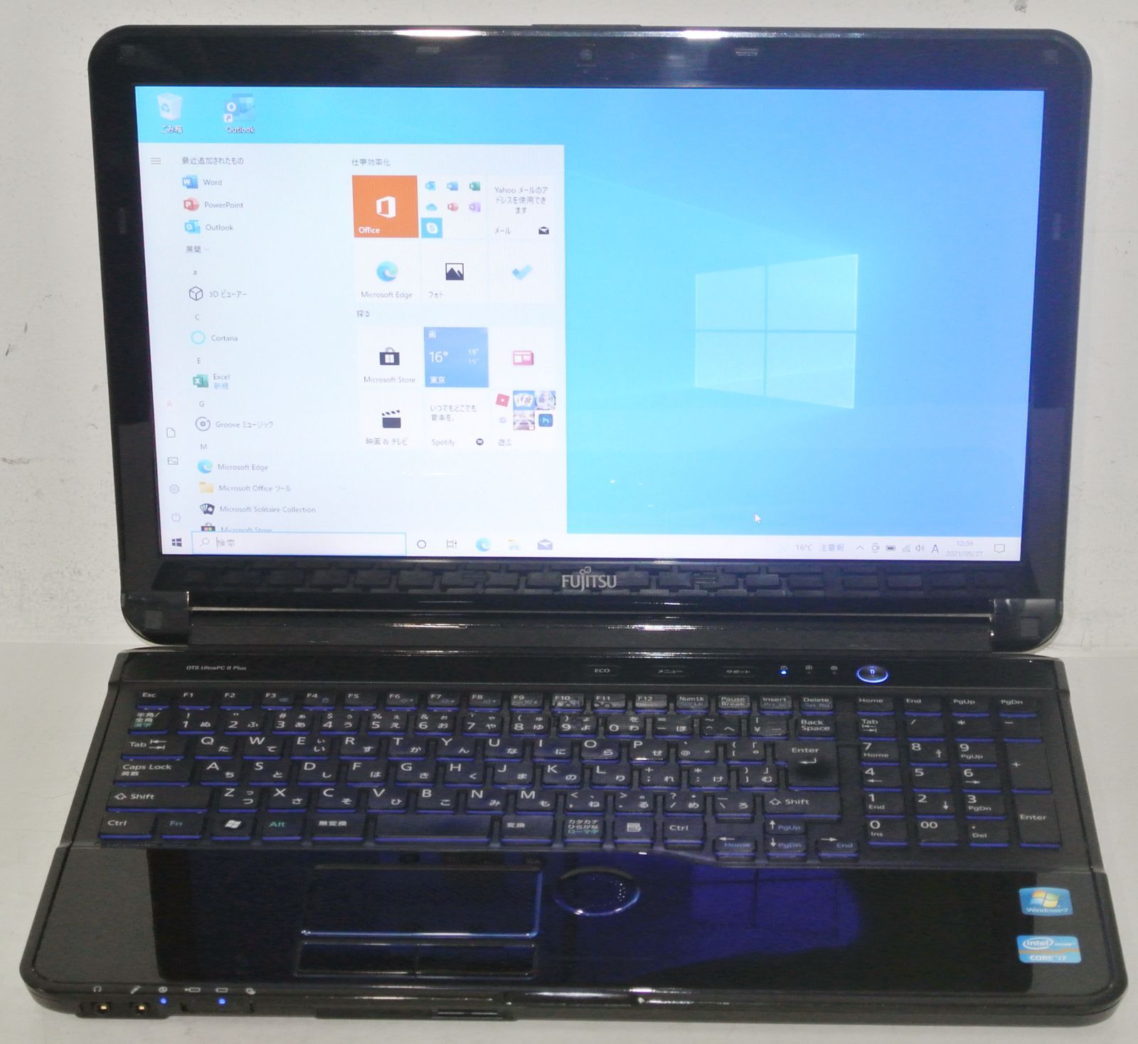 日本製 15.6型 ノートパソコン 富士通 AH56/C 中古良品 第2世代 Core