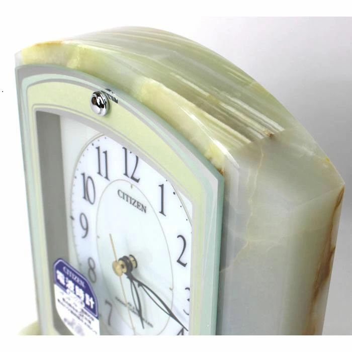 新品 リズム(RHYTHM) シチズン 置き時計 電波 アナログ パルラフィーネ