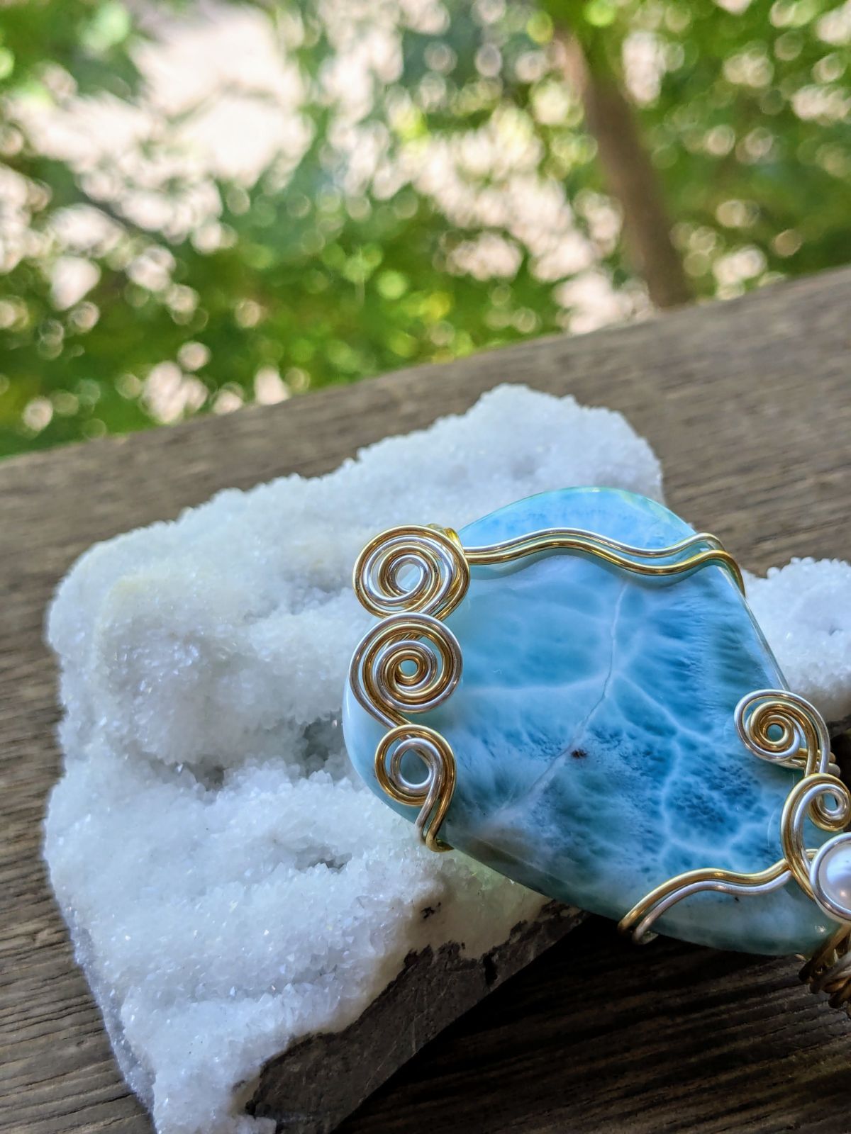 ヒマラヤ水晶 ルチルクォーツ ＊ マクラメペンダント ネックレス 28