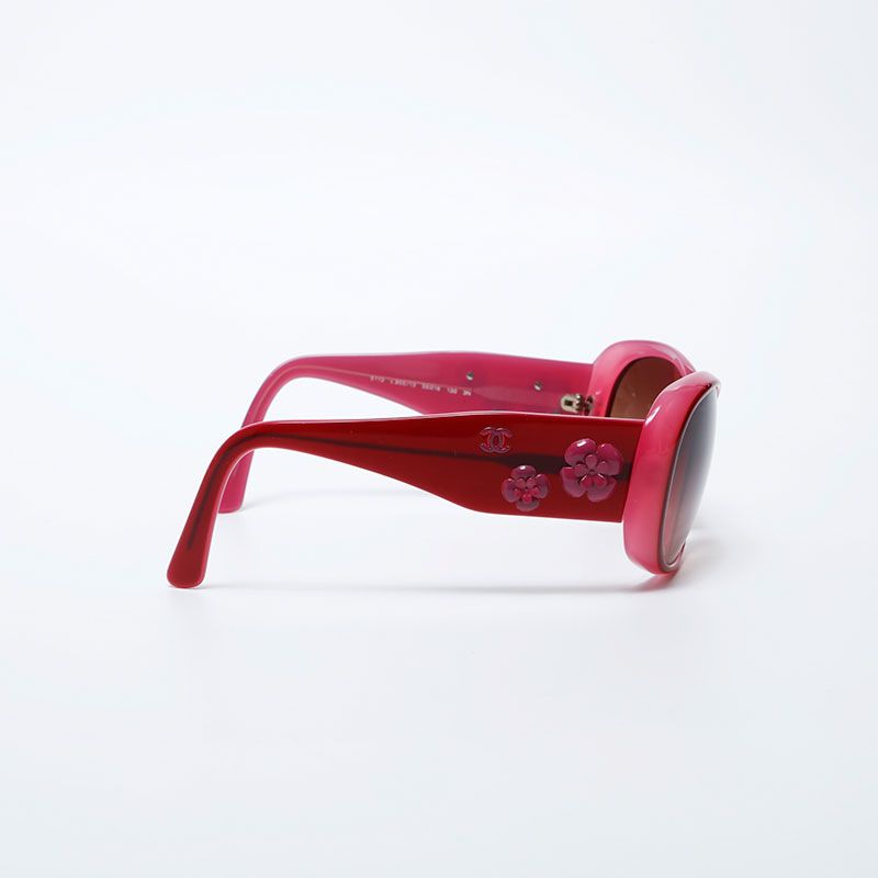 S12シャネルサングラスカメリアココマークバイカラーウェリントン