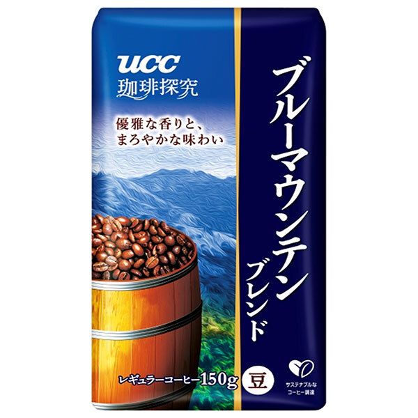 UCC 珈琲探究 炒り豆 ブルーマウンテンブレンド 150g袋×12 6×2 袋入｜ 珈琲 コーヒー ブルーマウンテン