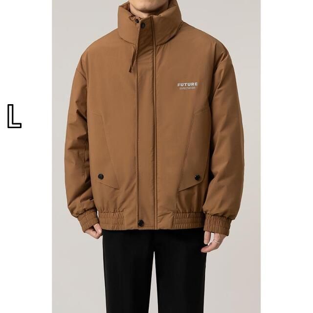 [L]秋冬 コーデ メンズ  服 シンプル ファッション オシャレ 大人 かっこいい 大きいサイズ ストリート 紳士服 スタンドカラー ダウン ジャケット アウター カジュアル 通勤ウェア 暖かい