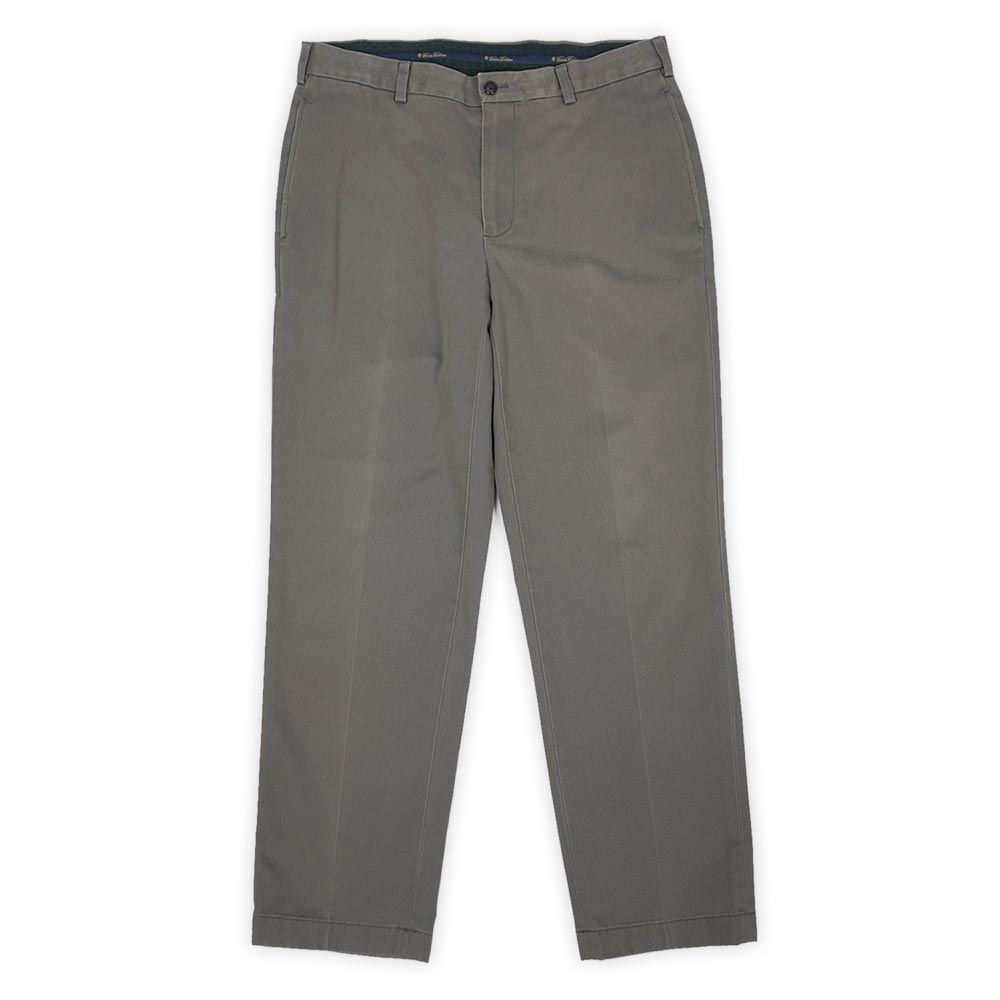 ブルックスブラザーズ Brooks Brothers 00s 2000年代 ノータック チノパン トラウザー CLARK 定番 USA ヴィンテージ アメリカ 古着 メンズ ズボン パンツ グレー W34 L30