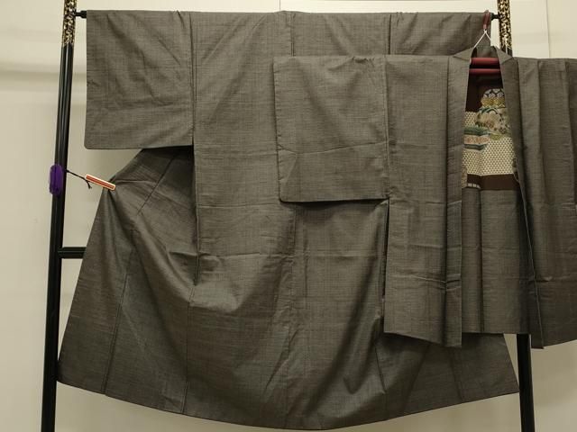 平和屋着物●男性 本場大島紬 アンサンブル 100亀甲 総詰め 正絹 CAAS0284th