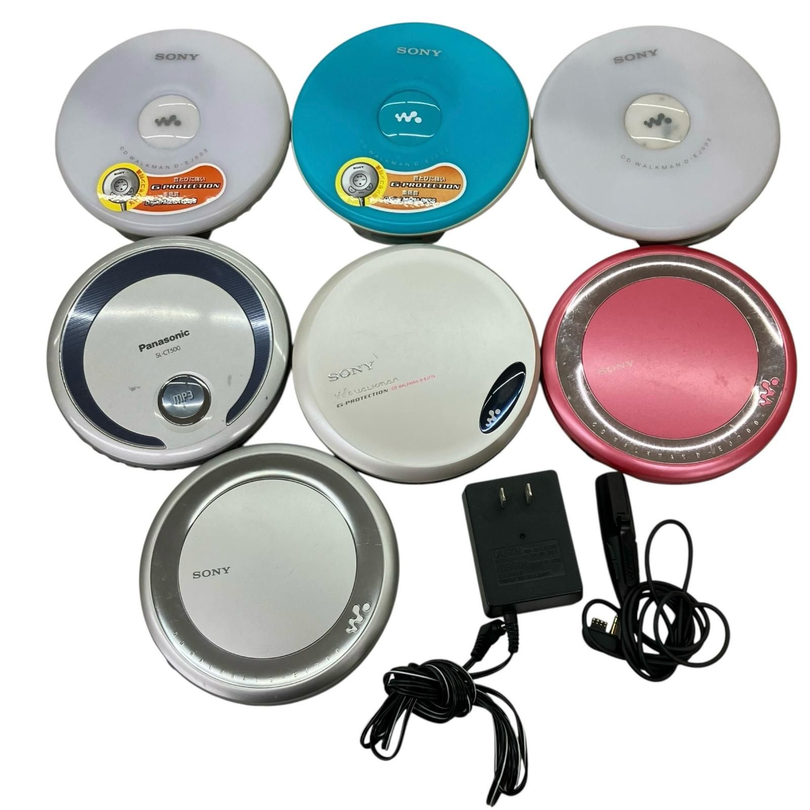 186001 現状品 sonny ソニー CDウォークマン 7点まとめ売り