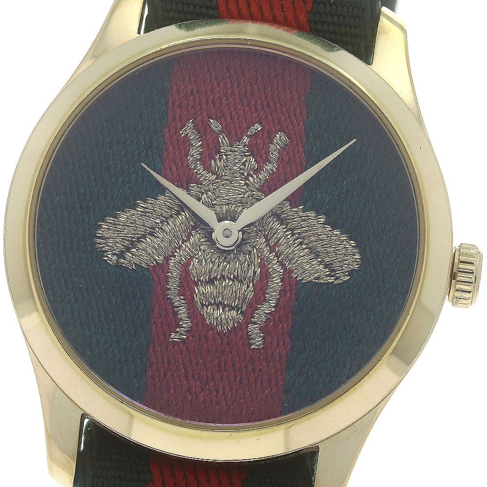 グッチ GUCCI 126.4|YA126487B Gタイムレス マルシェ デ メルヴェイユ クォーツ メンズ_887563