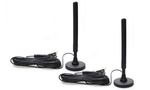 ドリームメーカー フルセグポータブルナビ用 長尺ロッドアンテナ 2本 MCXPコネクター オス端子 PNOP-ANR 01