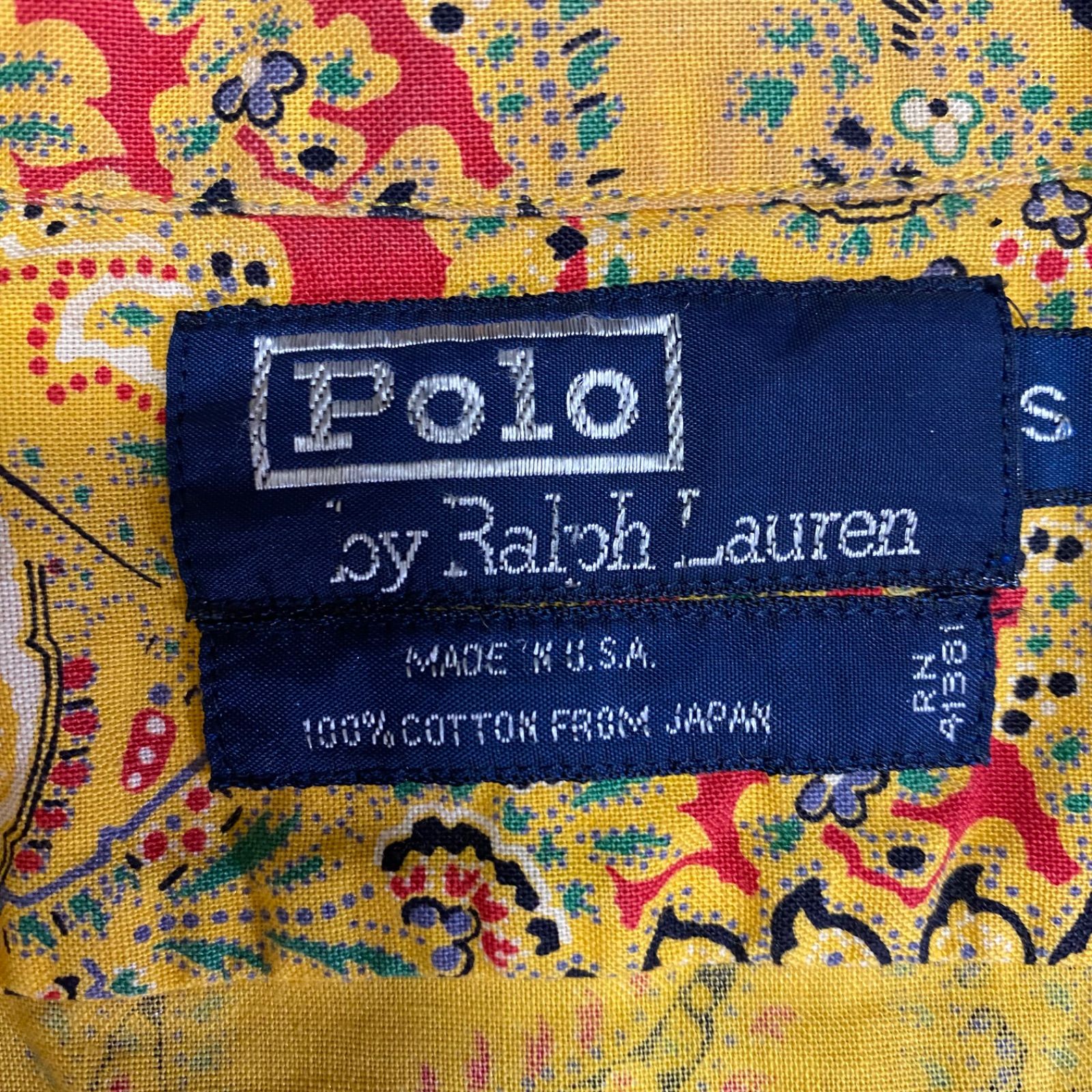 Polo by Ralph Lauren】90s 開襟シャツ 米国製 サイズS