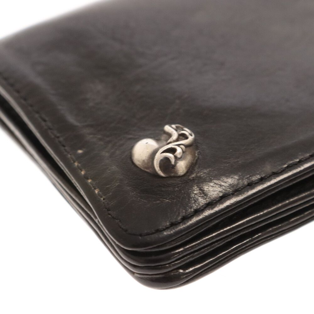 CHROME HEARTS (クロムハーツ) 1ZIP 1ジップ ハートボタン レザー  