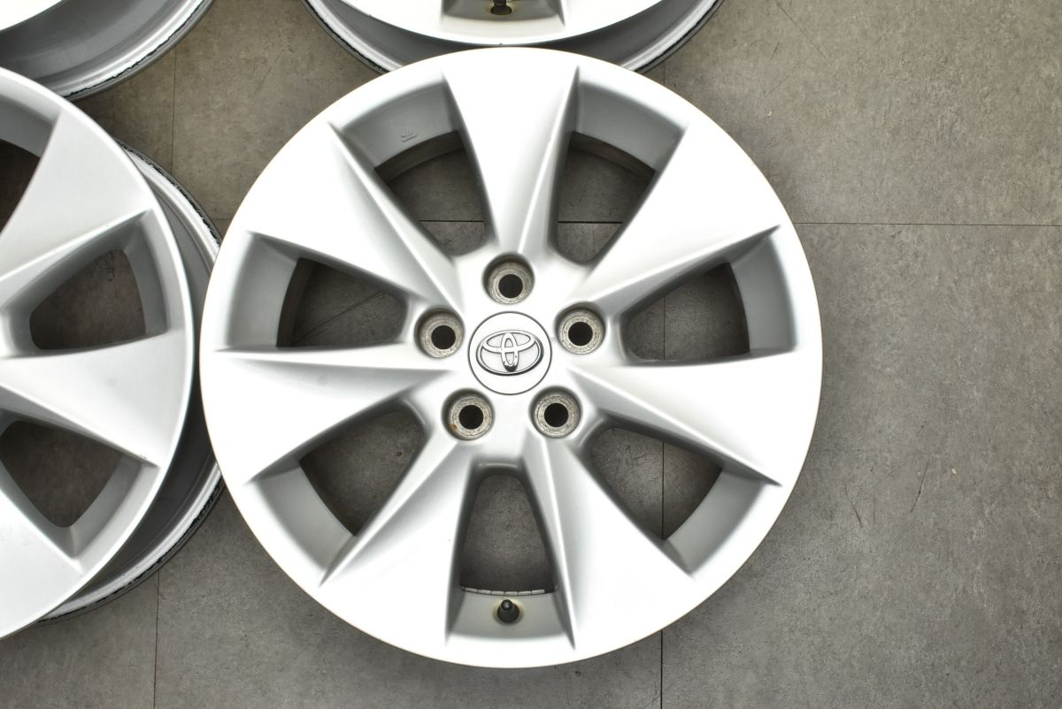 フィット感のある 良好品 トヨタ 20 アルファード ヴェルファイア 純正 17in 7J 38 PCD114.3 4本セット ハリアー C-HR カローラクロス ヤリスクロス 流用