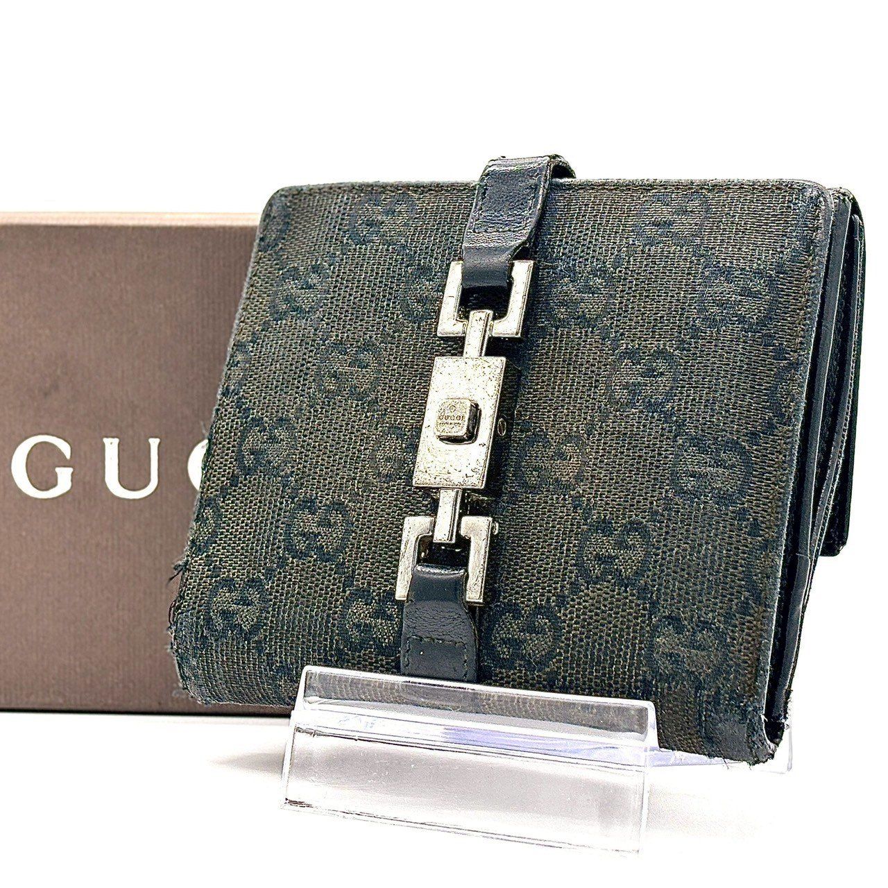 ☆ユキック☆GUCCI　GGキャンバス　折り財布　ジャッキー GUCCI - 【GUCCI / グッチ】 ジャッキー / GGキャンバス / 二