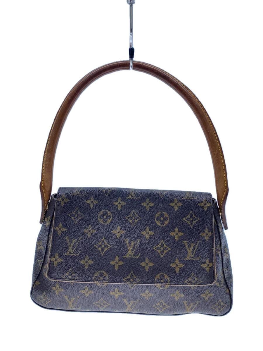 LOUIS VUITTON ミニ・ルーピング_モノグラム・キャンバス_BRW PVC ブラウン - メルカリ